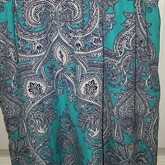 PinkBlush Maternity Aqua Paisley Tunic Sz S - Picture 2 of 6